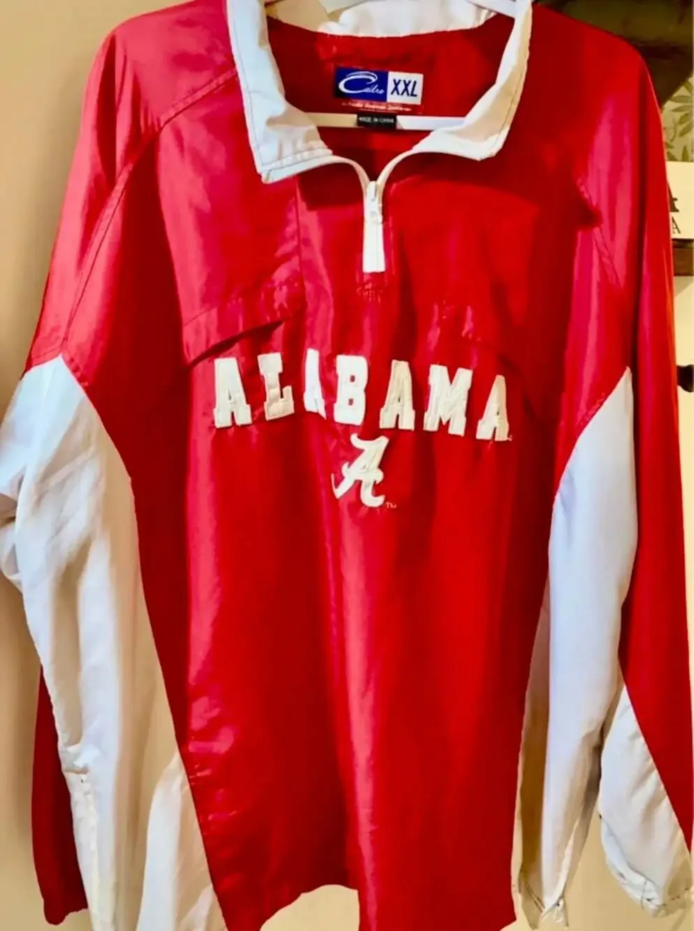 Cadre Alabama Crimson Tide NCAA Quarter Zip Windbreaker Pullover XXL